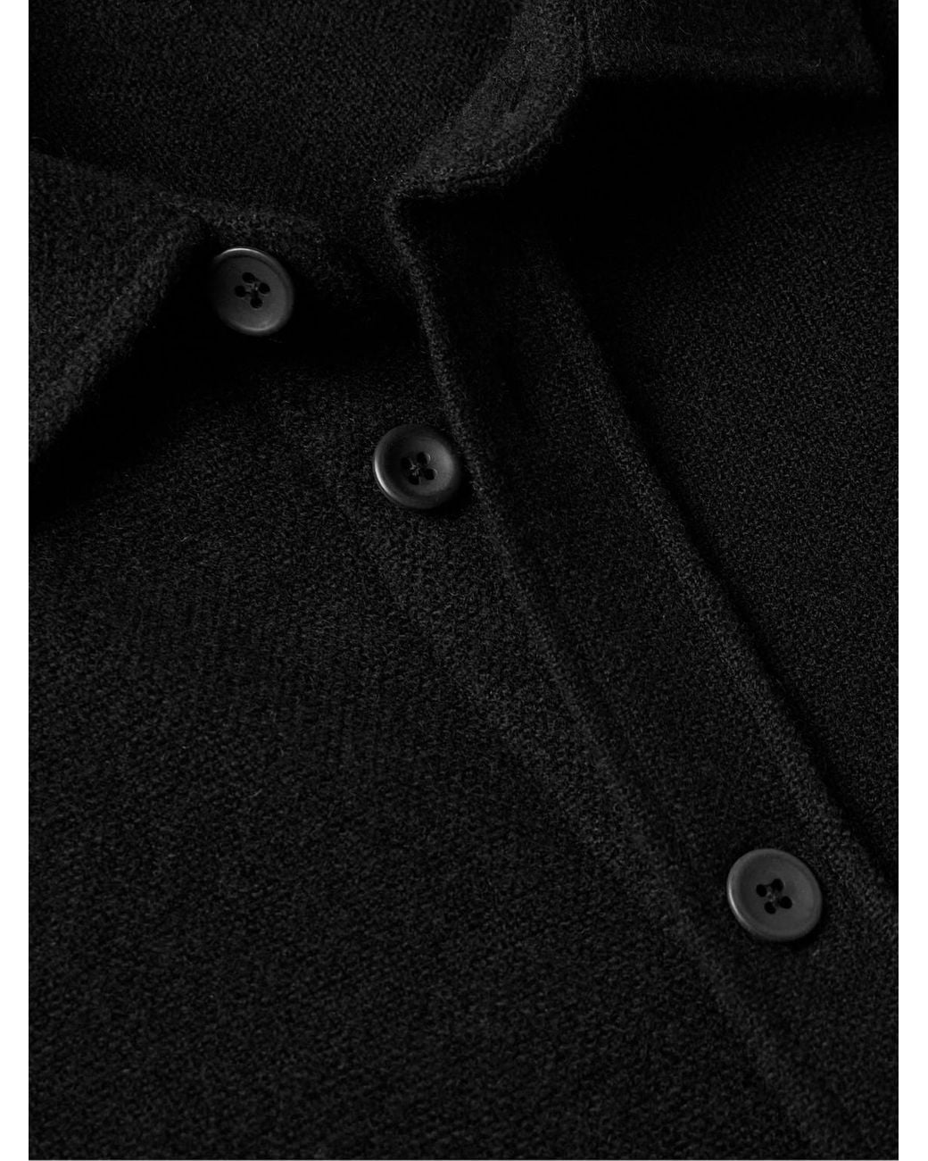 The Elder Statesman Black Cashmere Overshirt for men