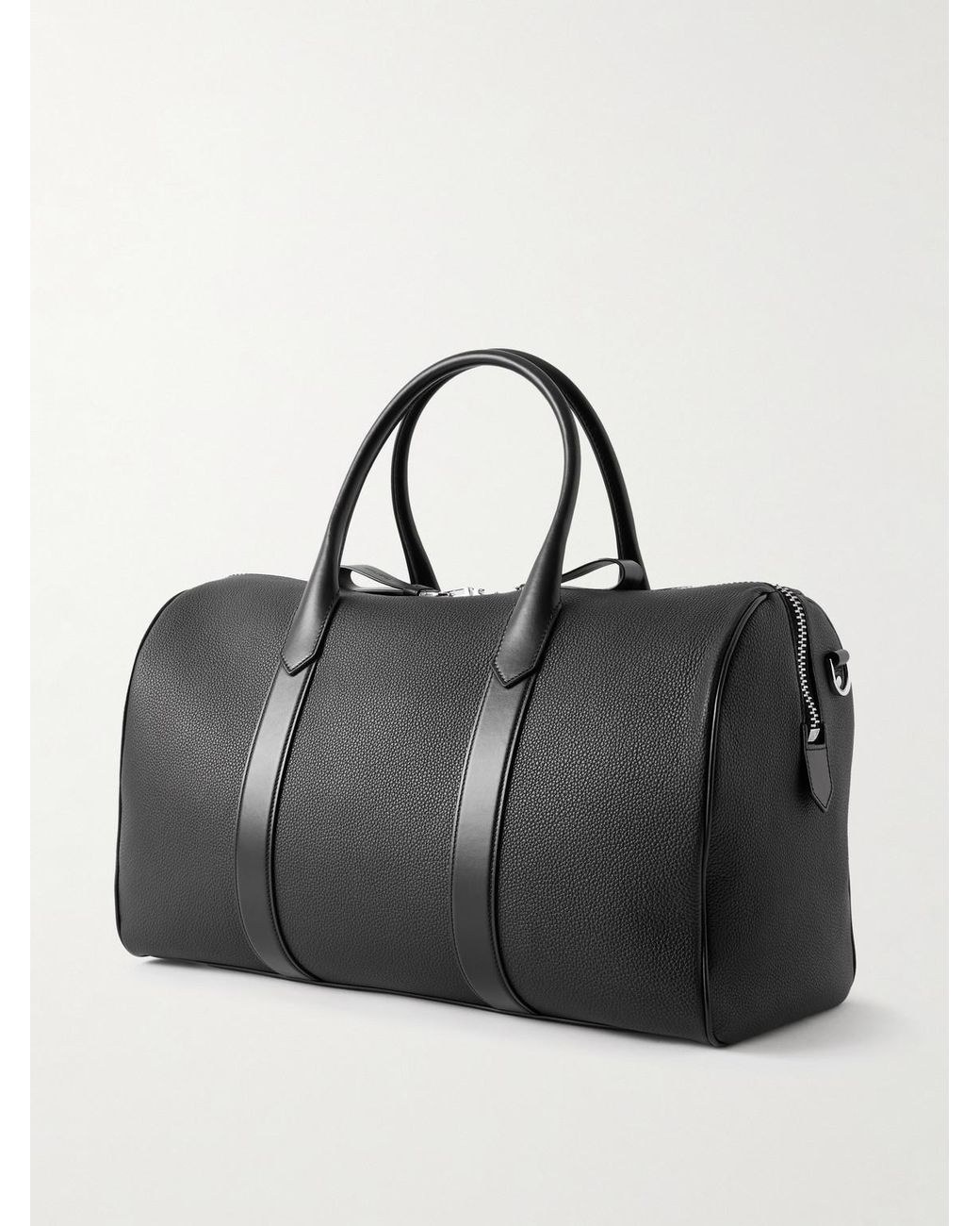 Tom Ford Black Leather Weekend Bag for men