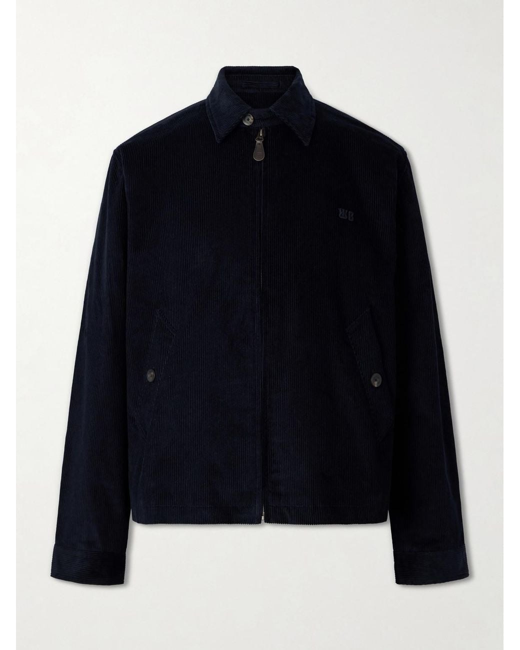 Wales Bonner Blue Drew Cotton-Corduroy Blouson Jacket for men