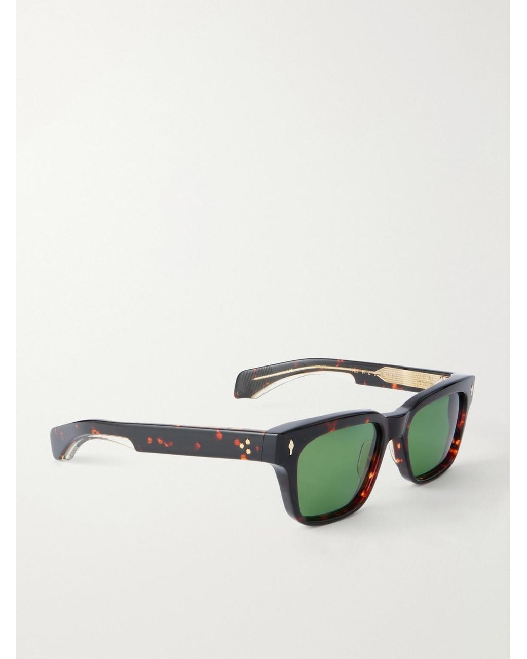 Jacques Marie Mage Green Molino Square-Frame Tortoiseshell Acetate Sunglasses for men