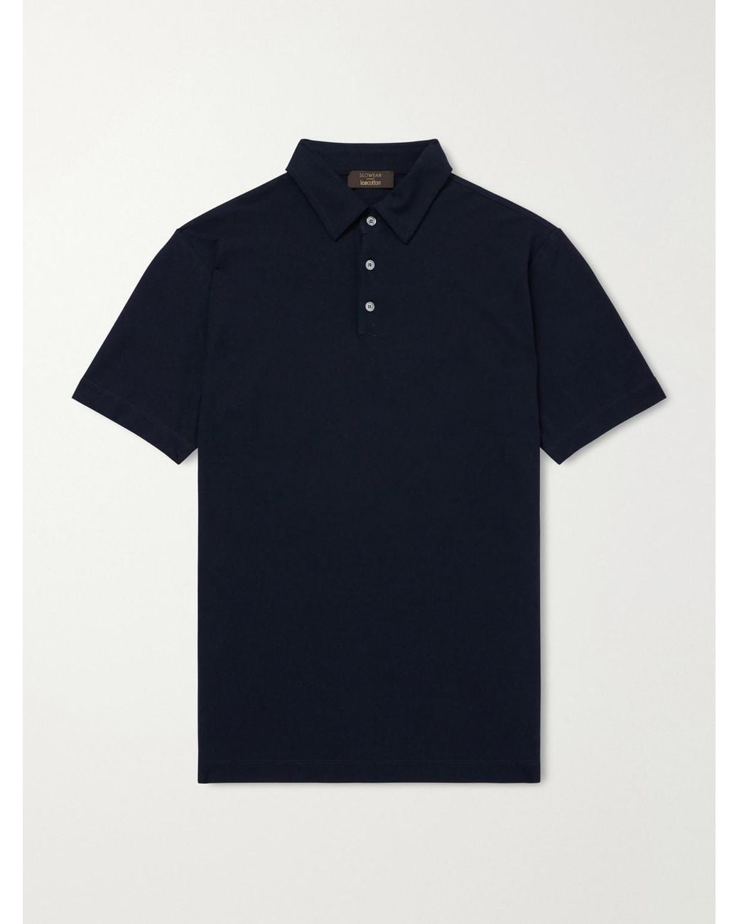 Slowear Blue Zanone Slim-Fit Icecotton Polo Shirt for men
