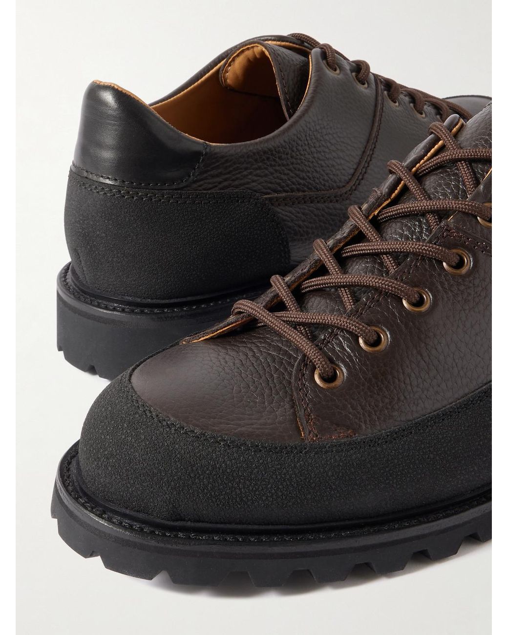 Morjas Black The Hybrid Hiker Full-grain Leather Boots for men
