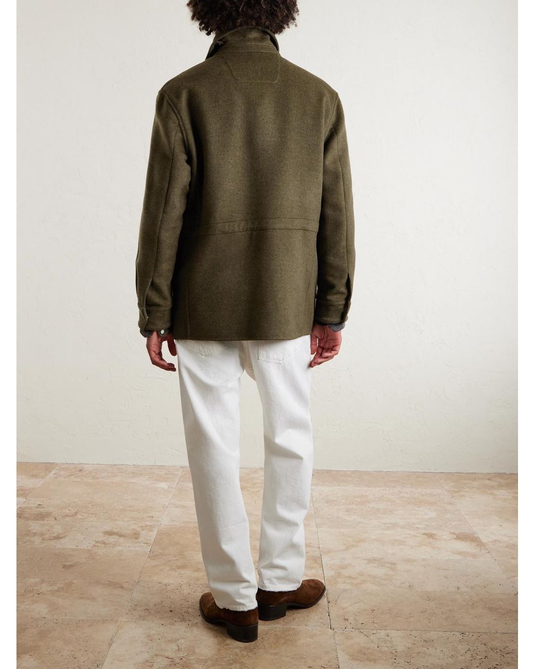 Ralph Lauren Green Ripley Wool And Cashmere-Blend Jacket for men