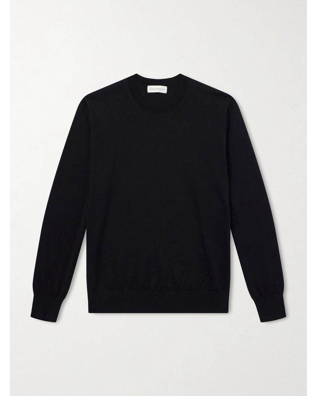 Dries Van Noten Blue Merino Wool Sweater for men