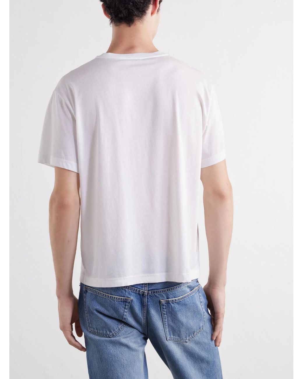 Totême White Cotton And Cashmere-Blend Jersey T-Shirt for men