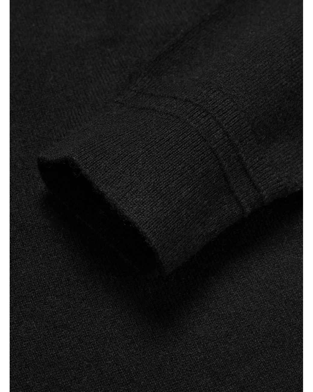 Mr P. Black Clyde Cashmere Rollneck Sweater for men