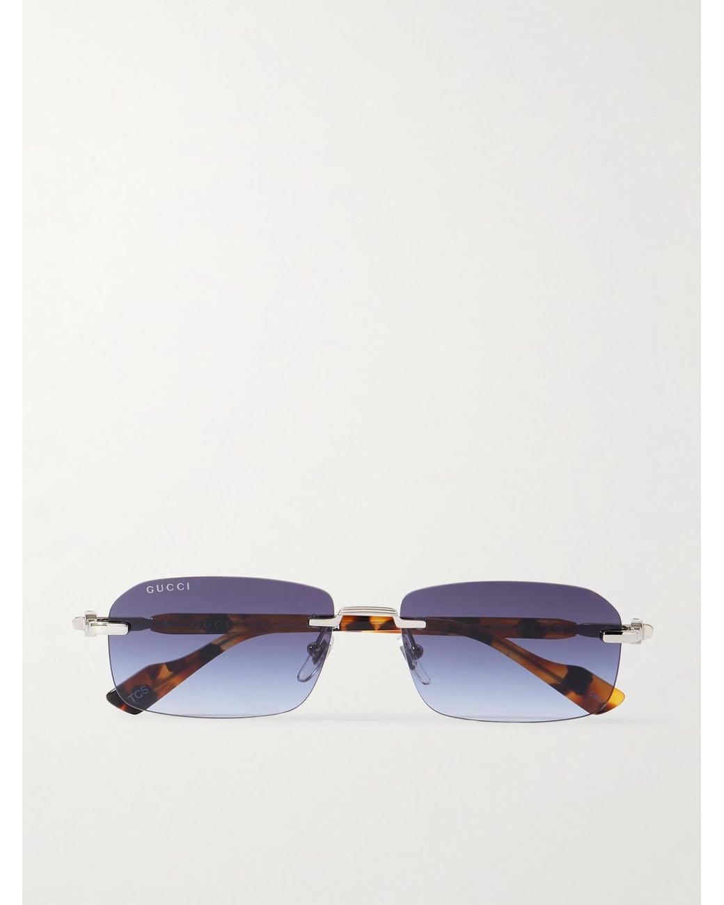 gucci-Tortoiseshell-Rimless-