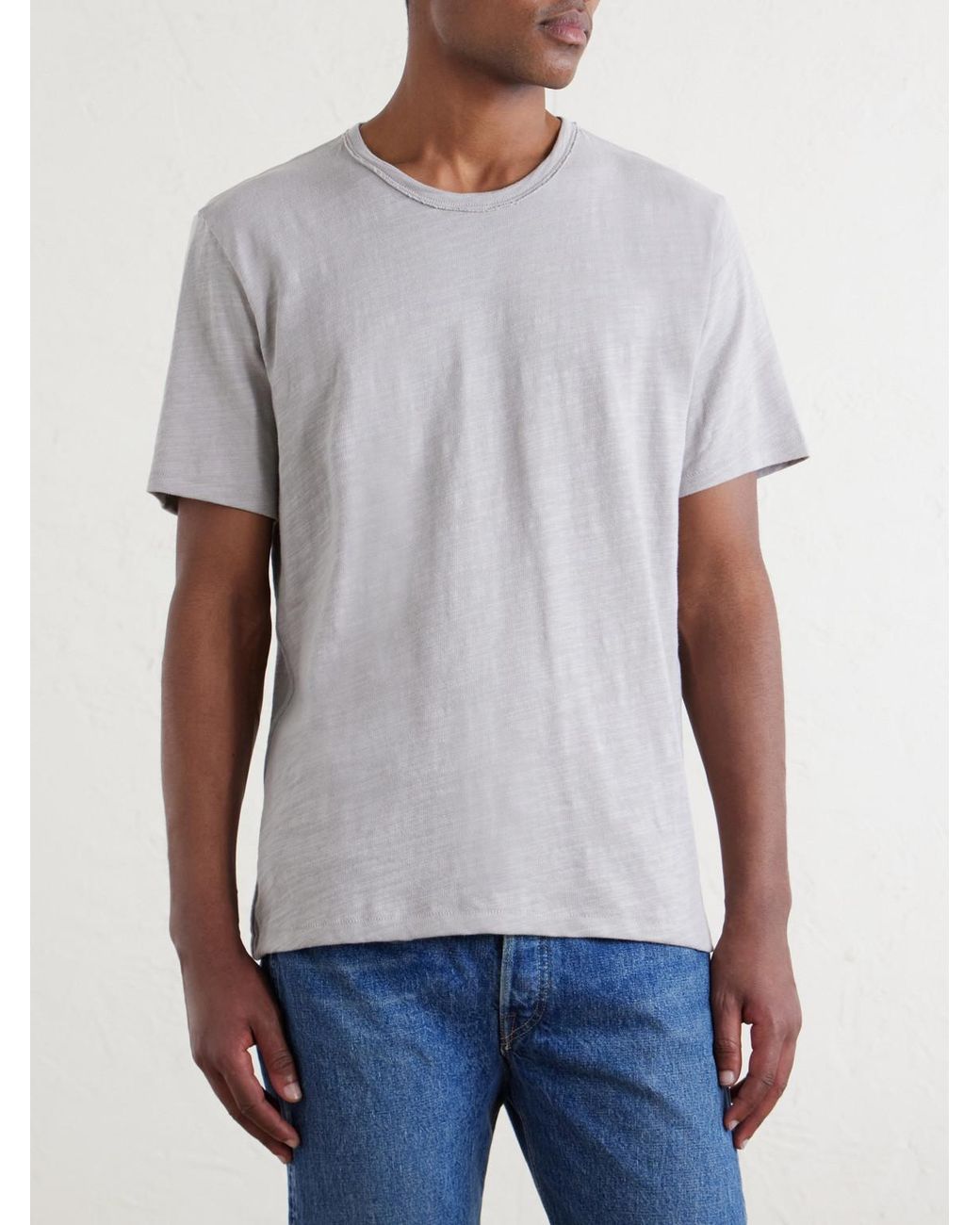 Rag & Bone White Flame Cotton-Jersey T-Shirt for men