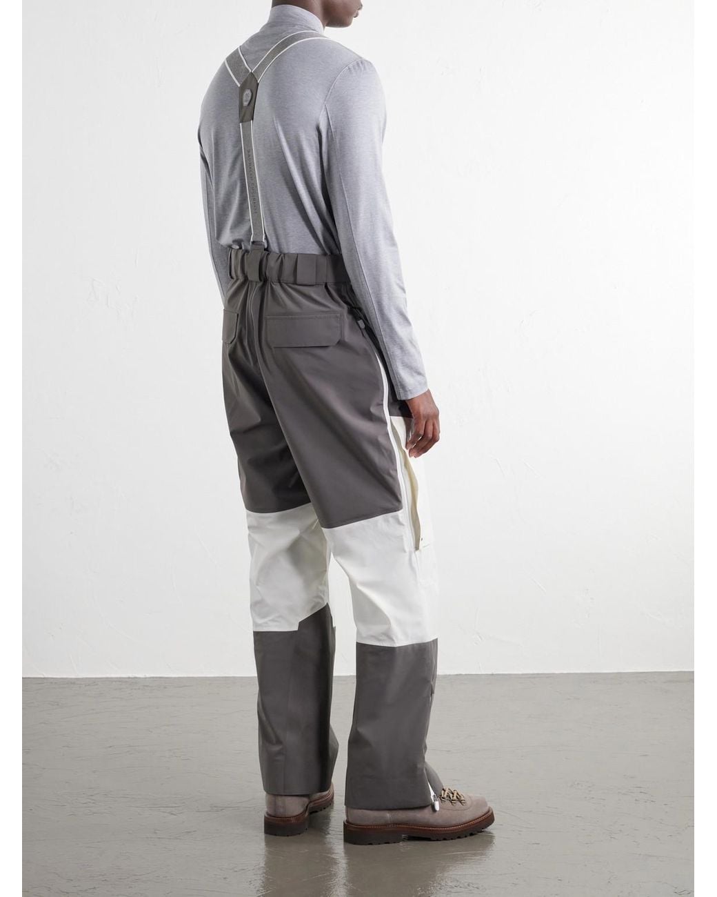 Brunello Cucinelli White Straight-Leg Panelled Shell Ski Pants for men