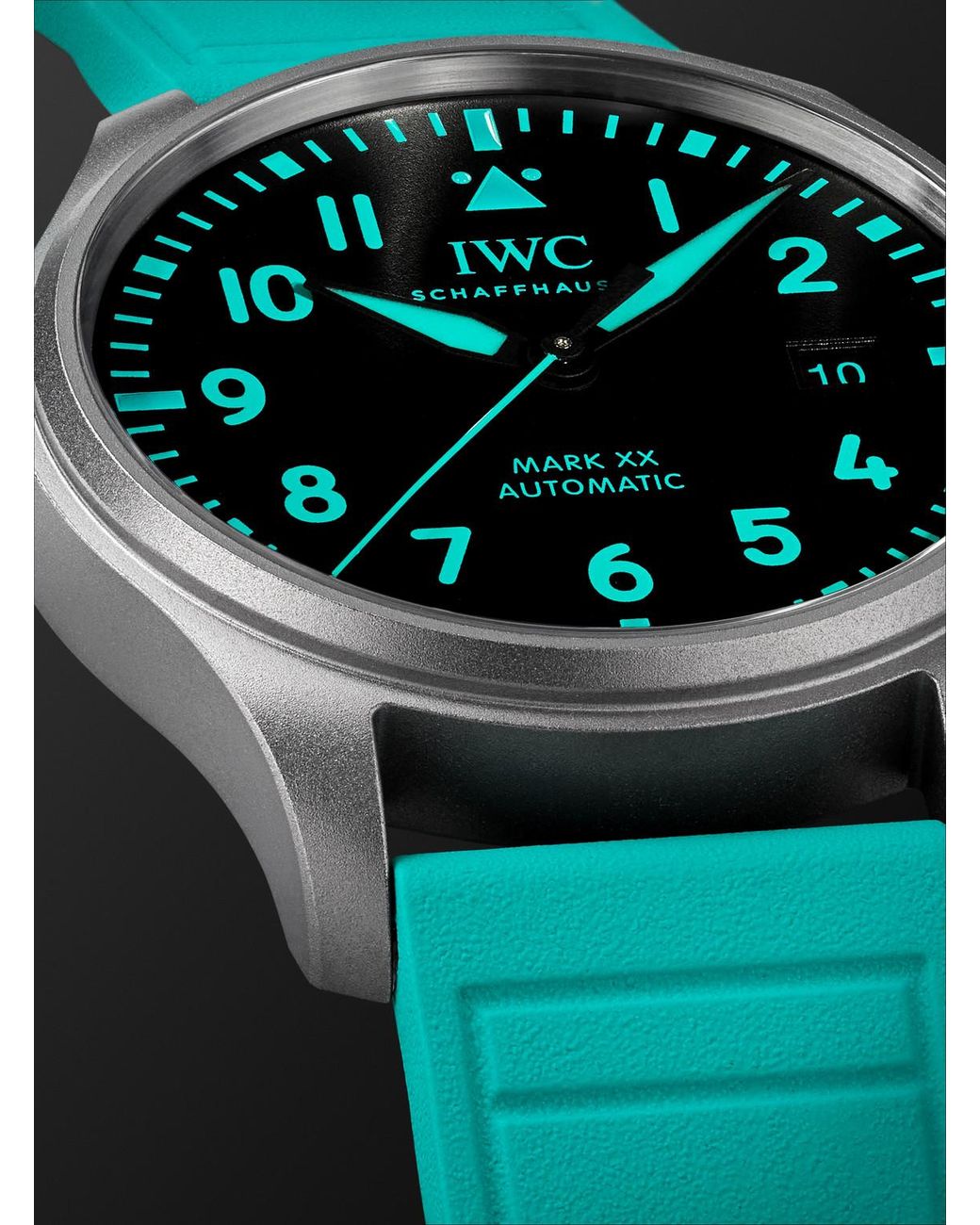 Iwc Blue Mercedes-amg Petronas Formula Onetm Team Pilot's Mark Xx Automatic Titanium Watch for men
