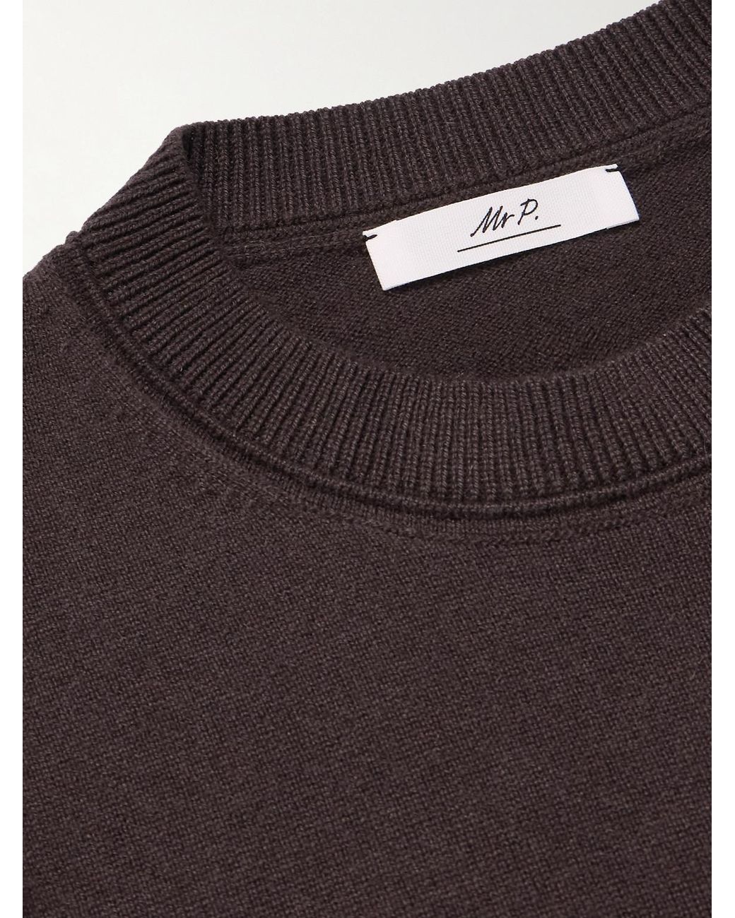 Mr P. Purple Curtis Cashmere Sweater for men