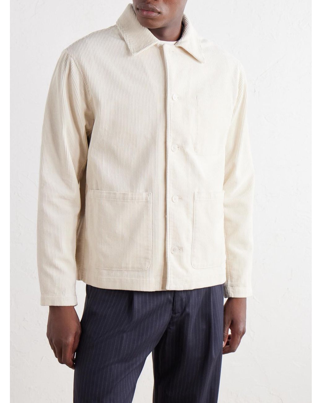 NN07 Natural Morgan 50004 Organic Cotton-Corduroy Jacket for men