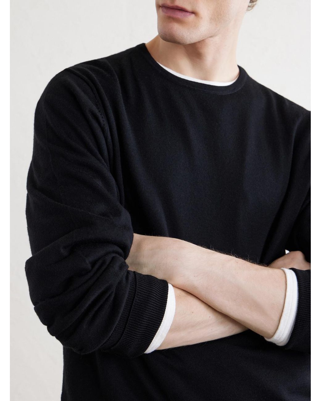 Officine Generale Blue Nina Merino Wool Sweater for men