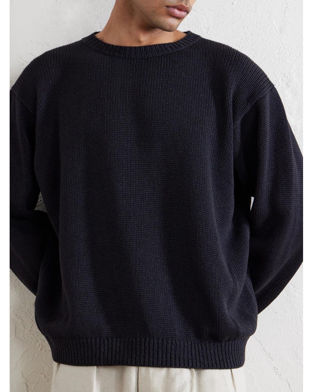 Kaptain Sunshine Blue Cotton Sweater for men