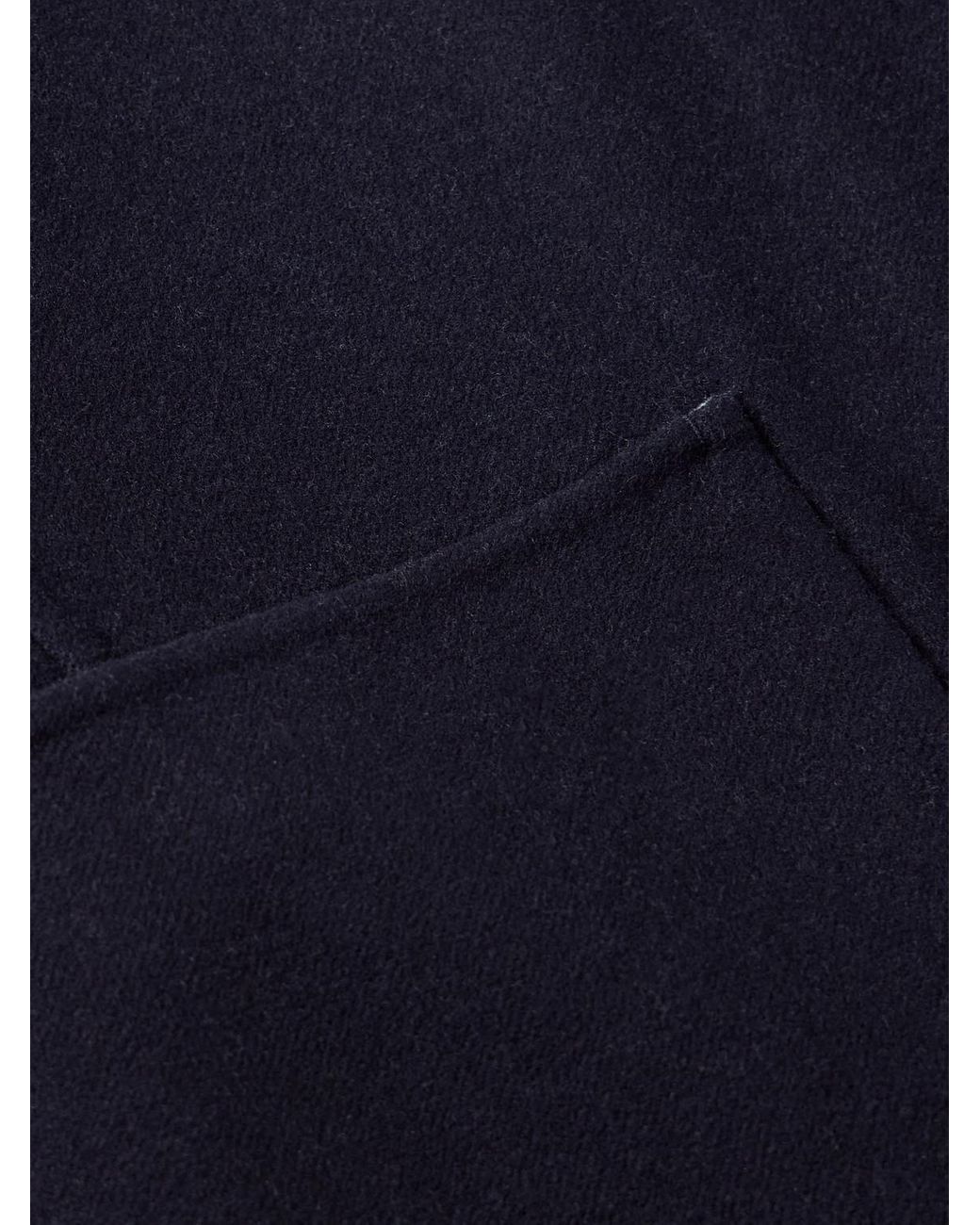 Eleventy Blue Reversible Wool-Felt Coat for men