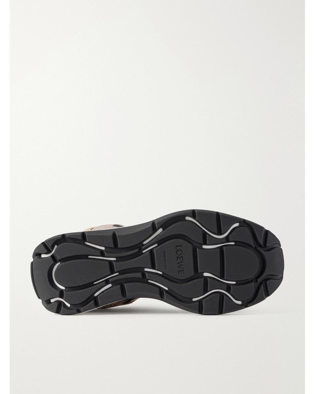 Loewe Natural Pogo Rubber-Trimmed Mesh Sneakers for men