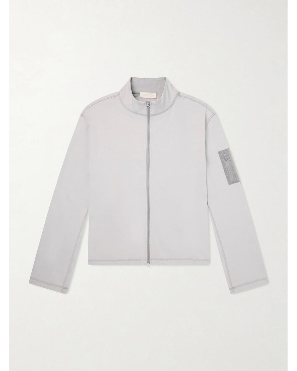 Amomento Pink Cotton Zip-Up Sweater for men