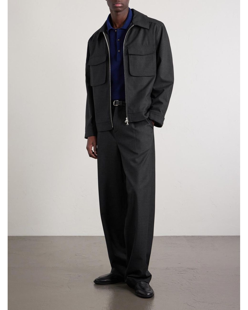 De Bonne Facture Black Student Wool Jacket for men