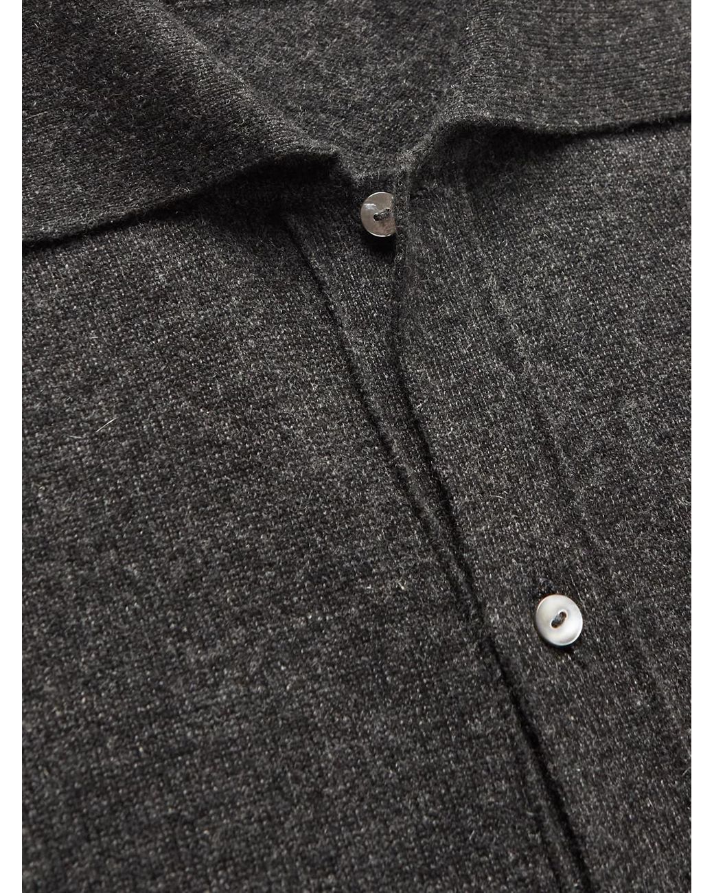 STÒFFA Gray Cashmere Shirt for men