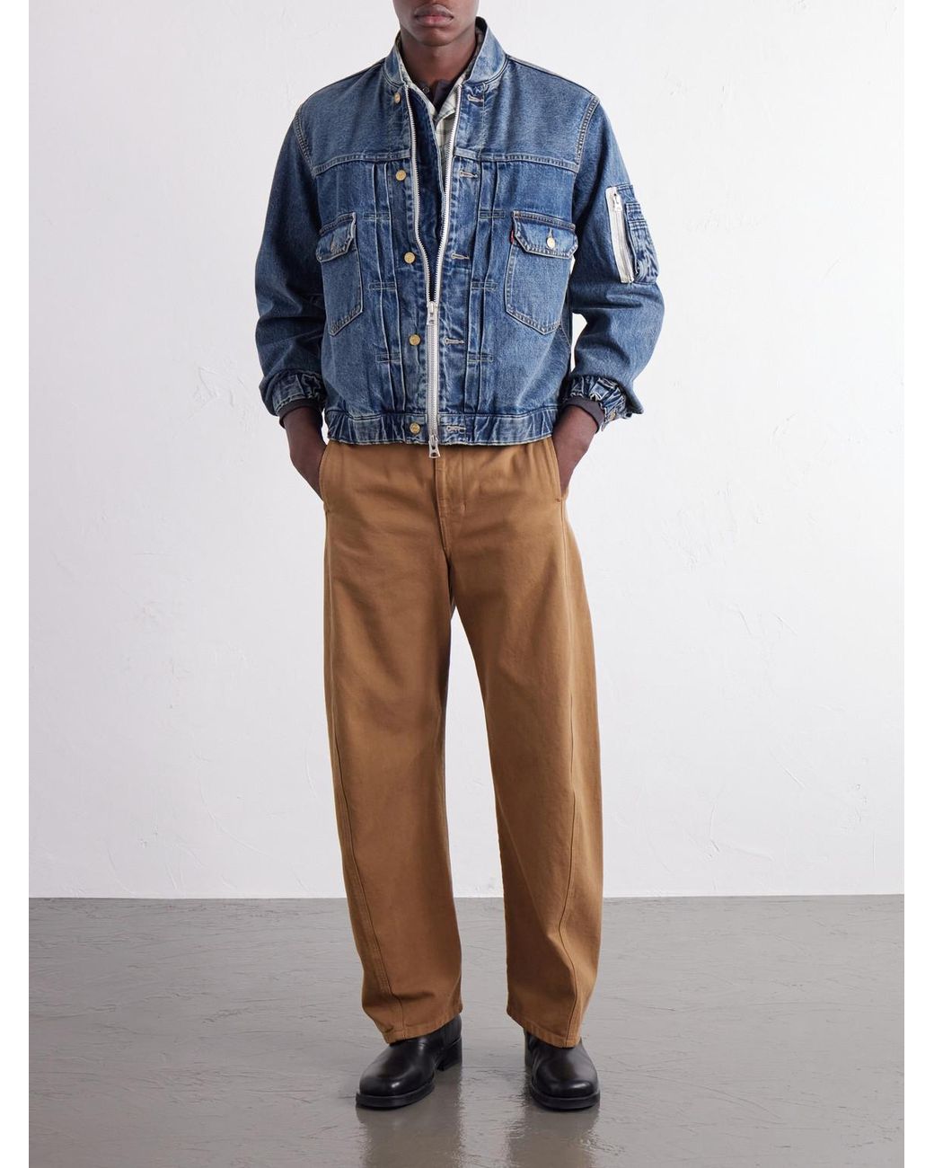 Sacai Blue Levi's Denim Jacket for men