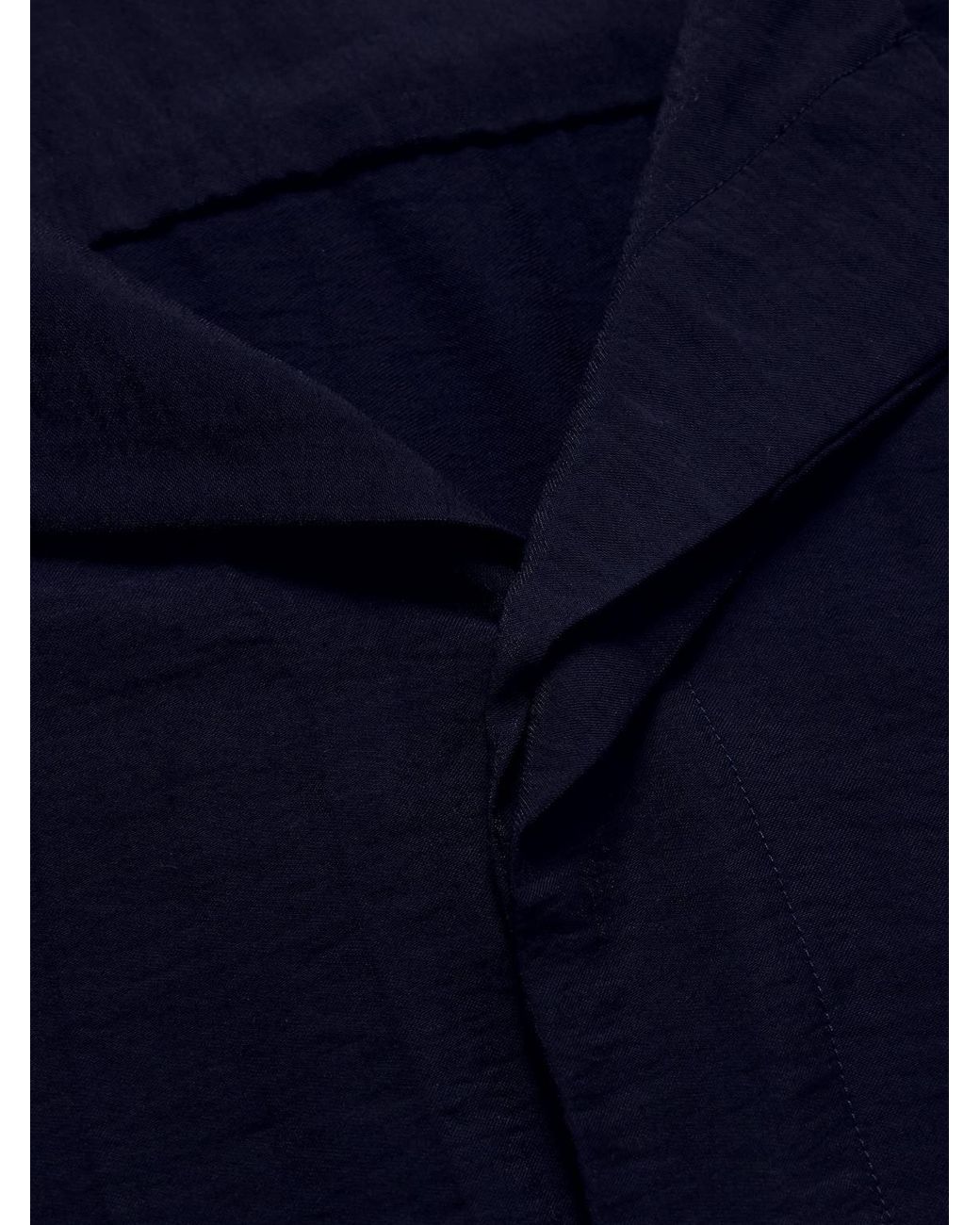 NN07 Blue Hank 5971 Camp-Collar Tencel Modal-Blend Seersucker Shirt for men