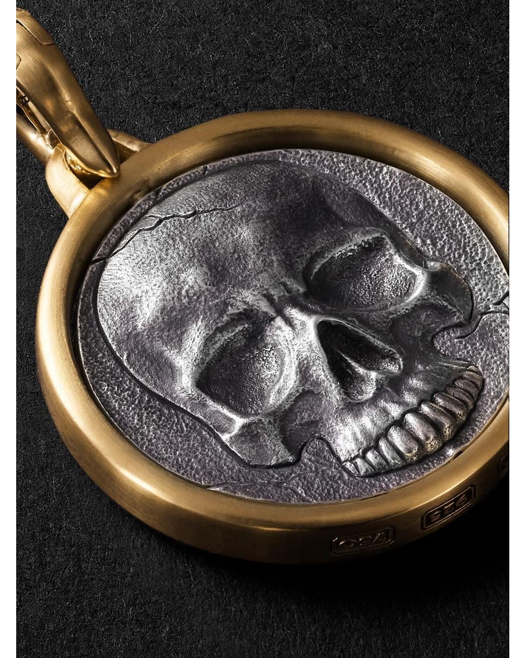 David Yurman Black Life And Death 18-Karat And Sterling Pendant for men