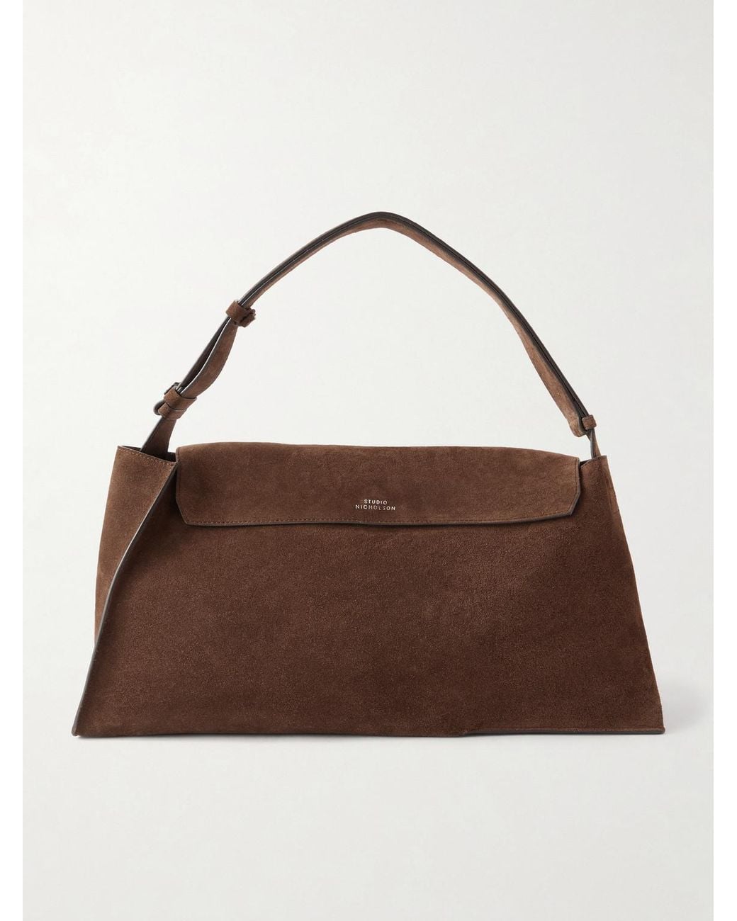 Studio Nicholson Brown Shiboru Suede Messenger Bag for men