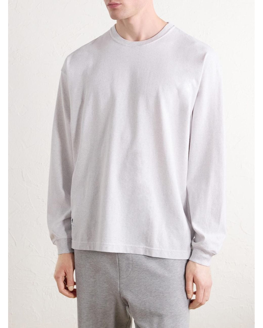 (w)taps White Logo-appliquéd Cotton-jersey T-shirt for men