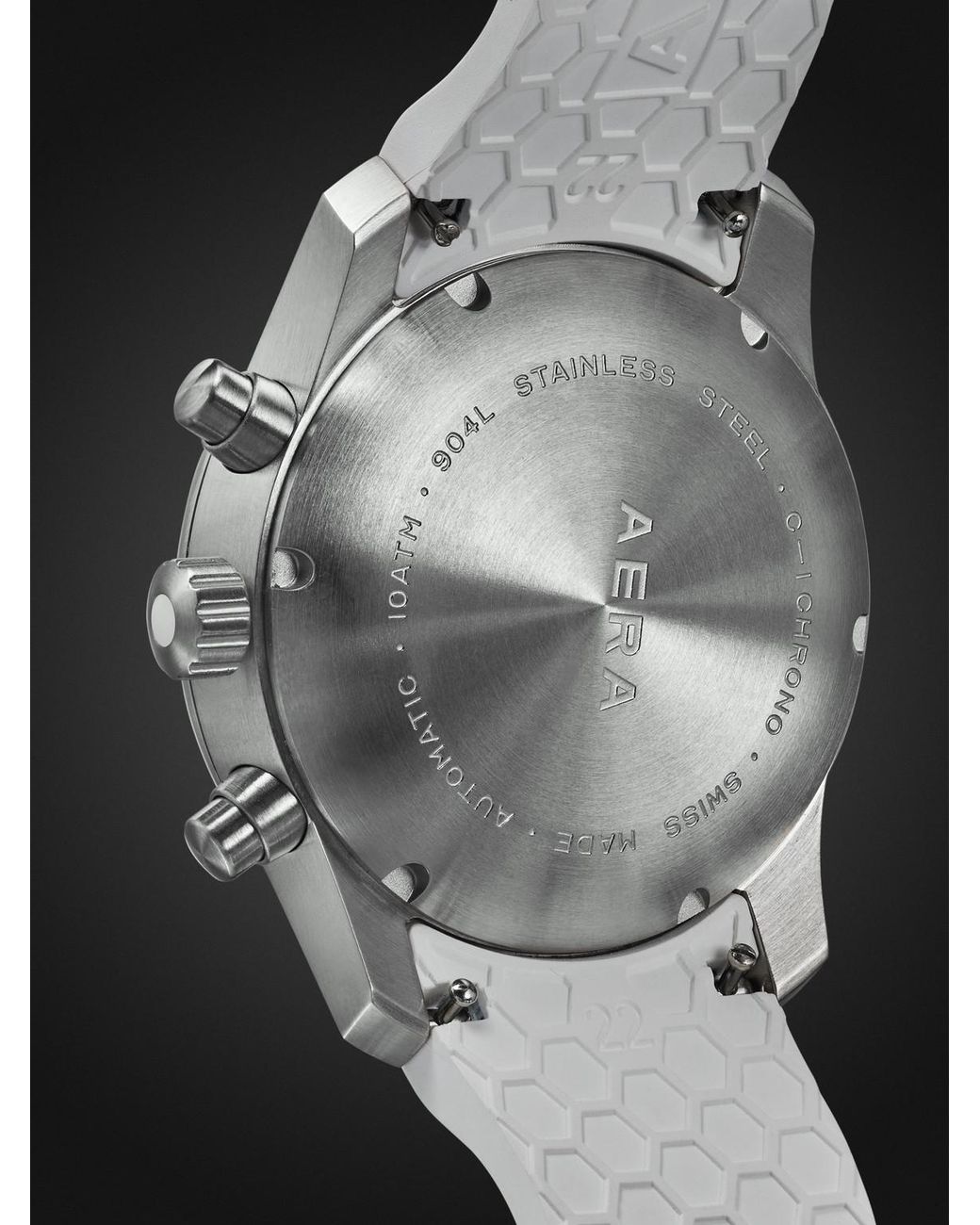 Aera Black C-1 Cloud Automatic Chronograph Stainless Steel Watch for men
