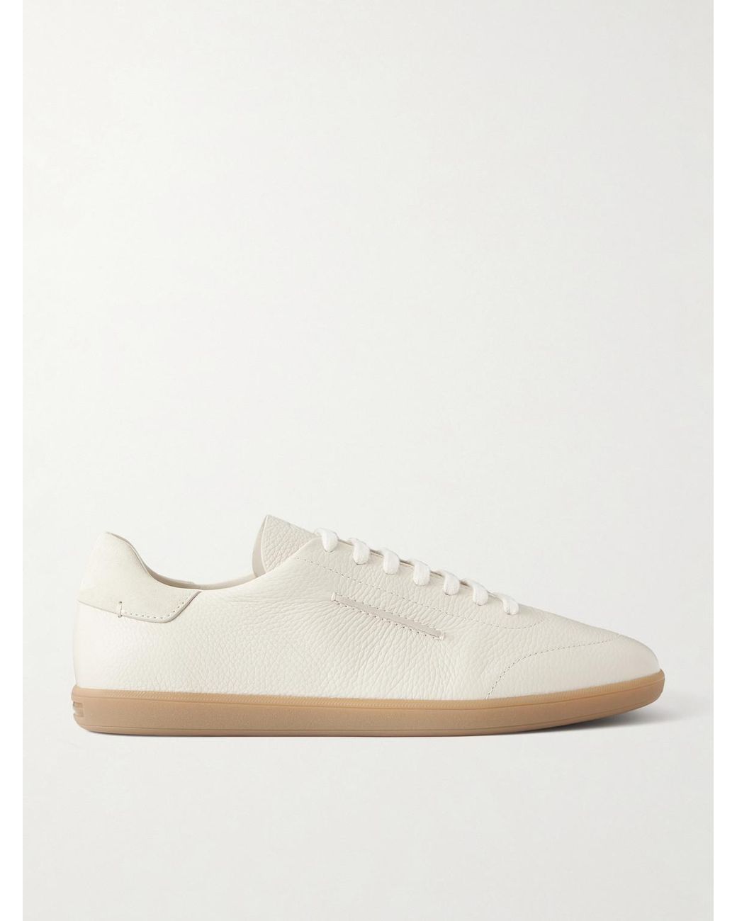 Zegna White 232 Full-grain Leather Sneakers for men
