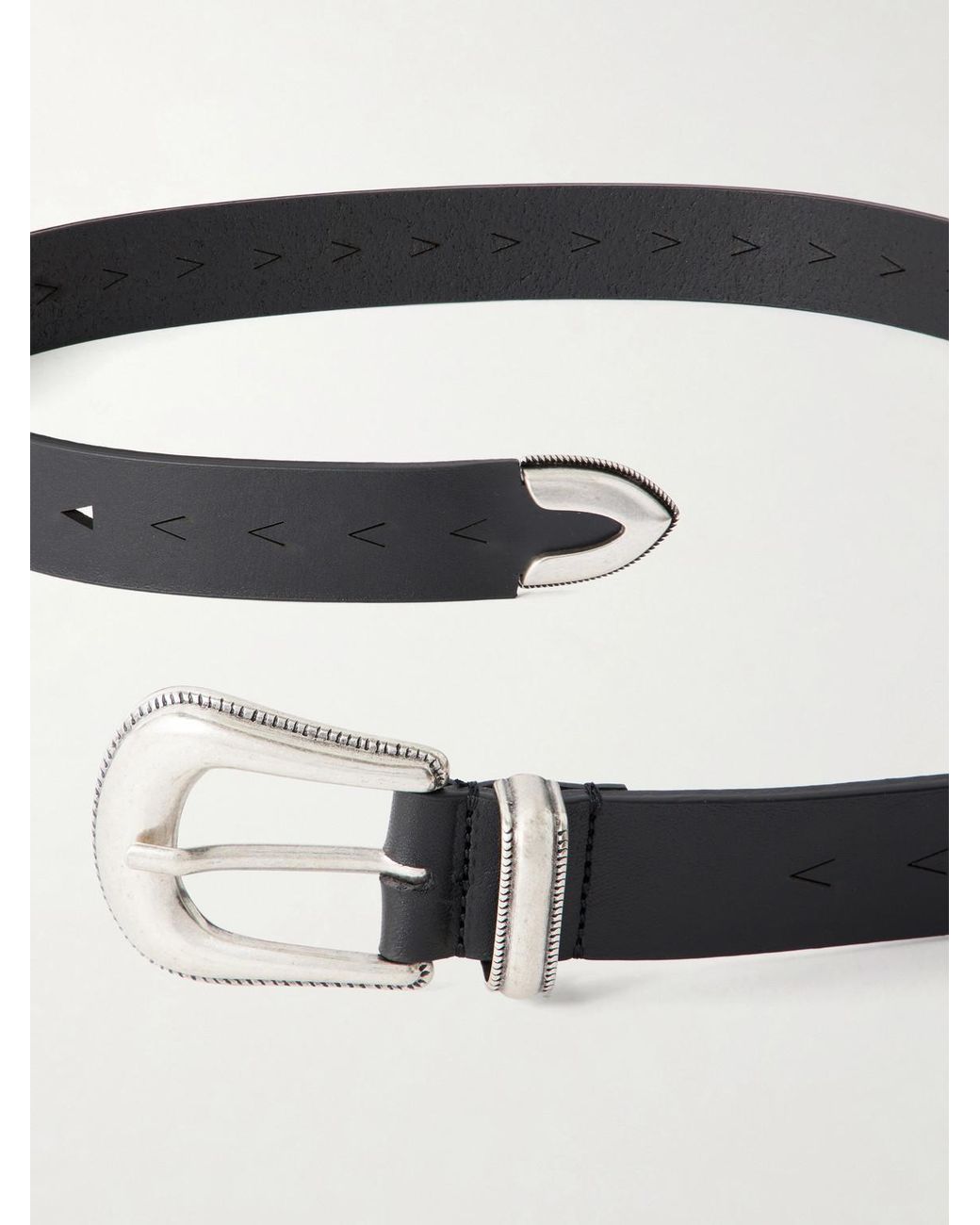 A Kind Of Guise Black 2 Cm Leather Belt for men