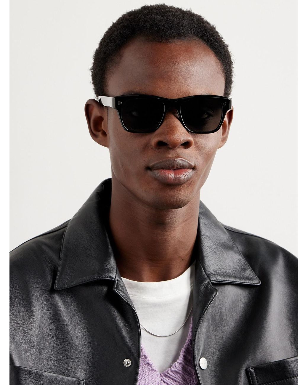 Oliver Peoples Birell Sun D-frame Acetate Sunglasses in Black for Men |  Lyst UK