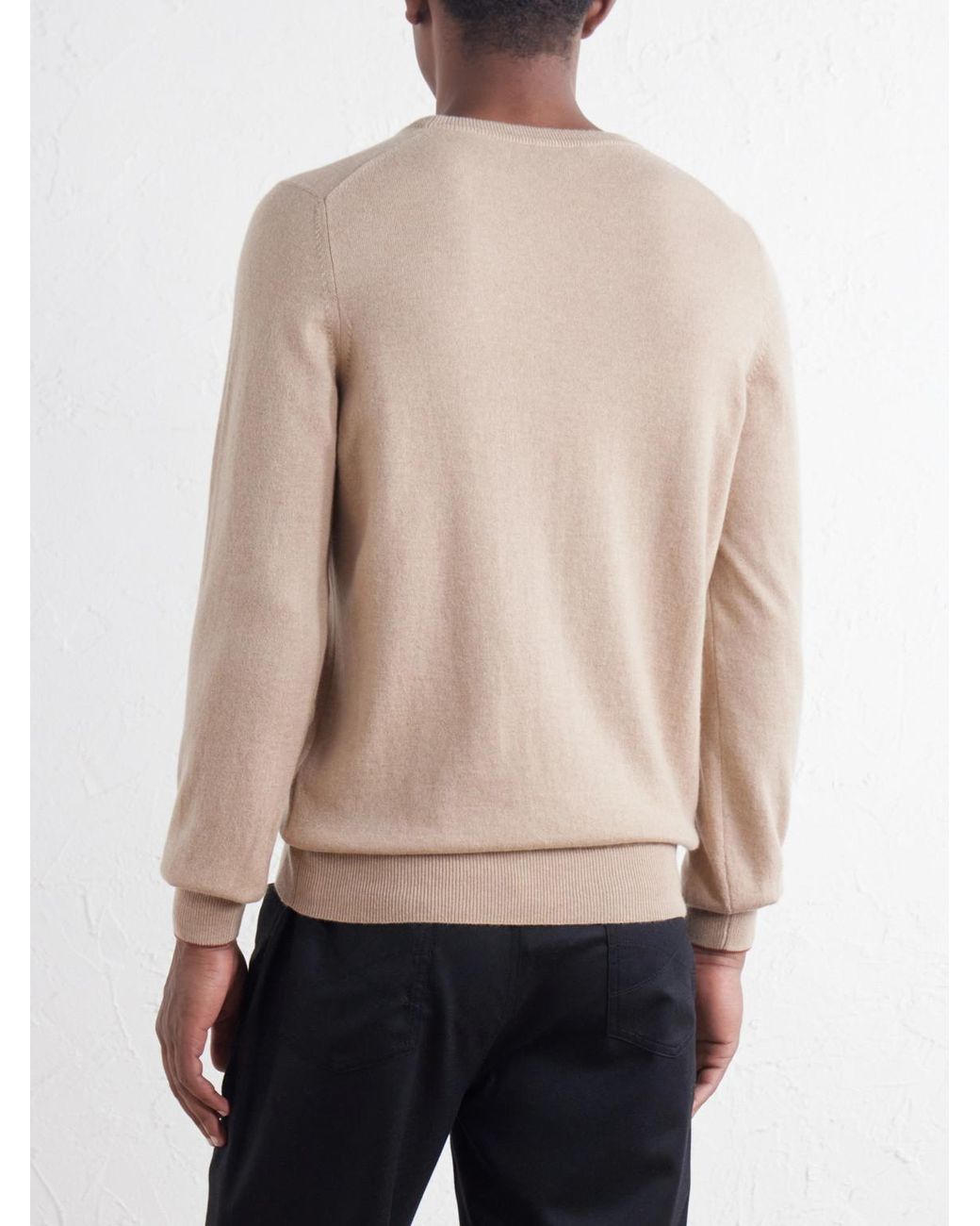 Brunello Cucinelli Natural Cashmere Sweater for men