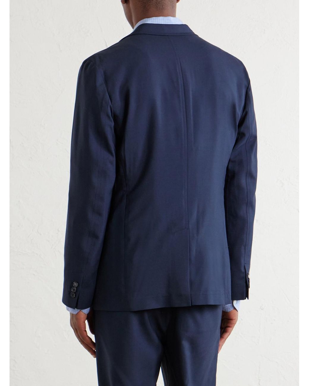 Rag & Bone Blue Skeleton Wool Suit Jacket for men