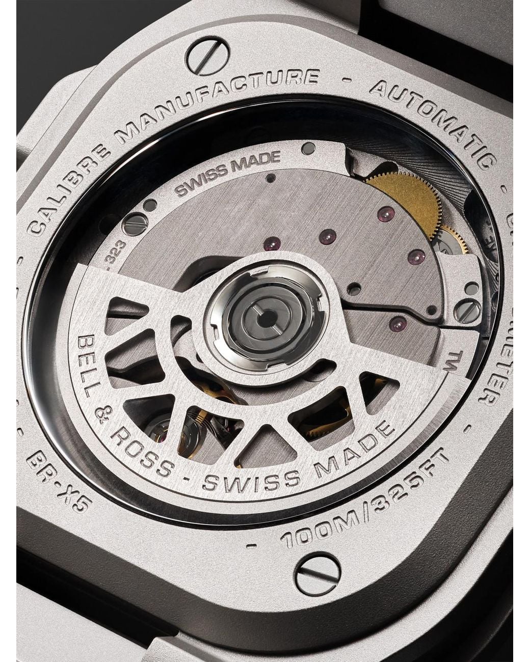Bell & Ross Black Br-X5 Automatic Chronometer Titanium Watch, Ref. Brx5R-Bl-Ti/Srb for men