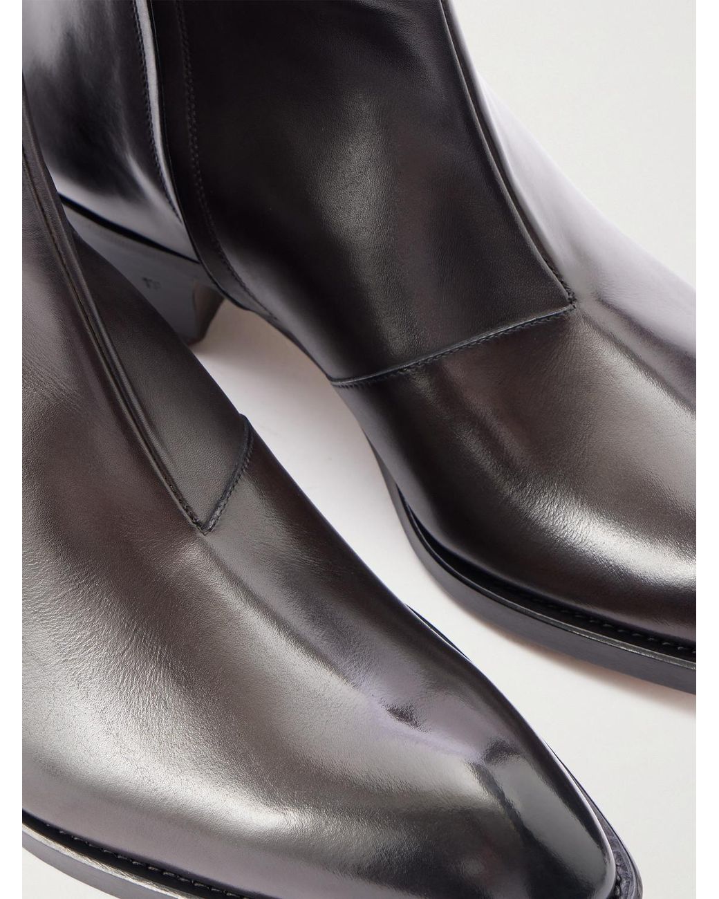 Tom Ford Black Vincent Leather Boots for men