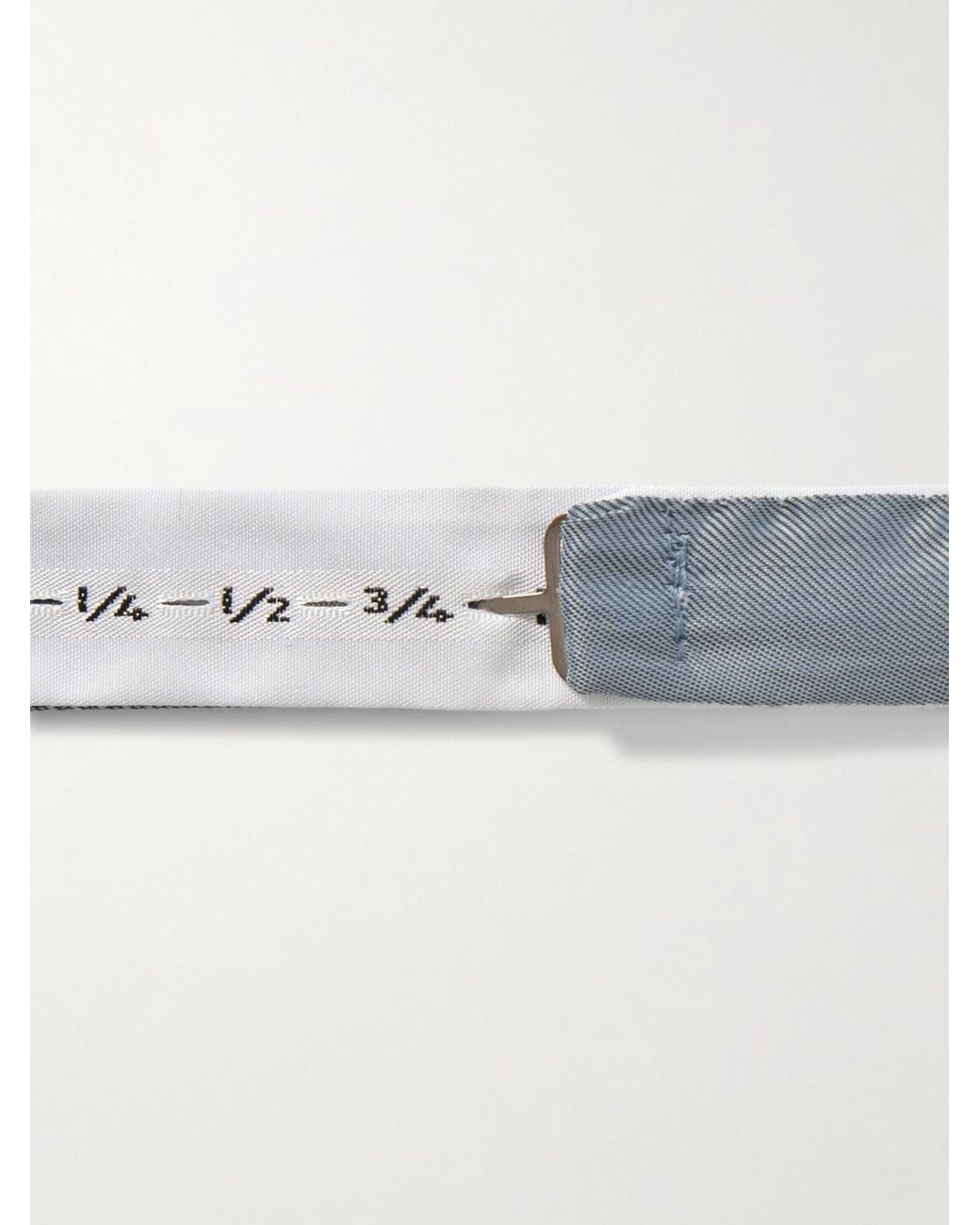 Mr P. Blue Pre-tied Cotton-velvet Bow Tie for men
