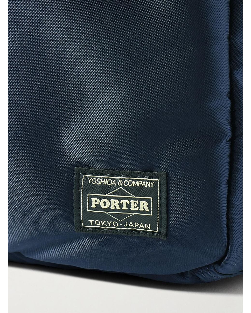 Porter-Yoshida and Co Blue Tanker Boston Twill Tote Bag for men