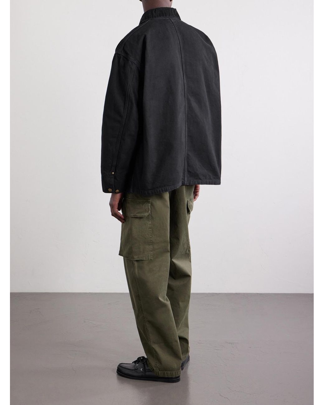Orslow Black Cotton-Canvas Jacket for men