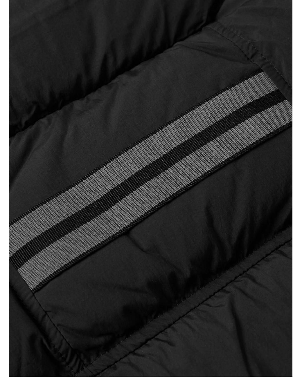 Canada Goose Black Lawrence Slim-Fit Logo-Appliquéd Quilted Enduraluxe Down Gilet for men