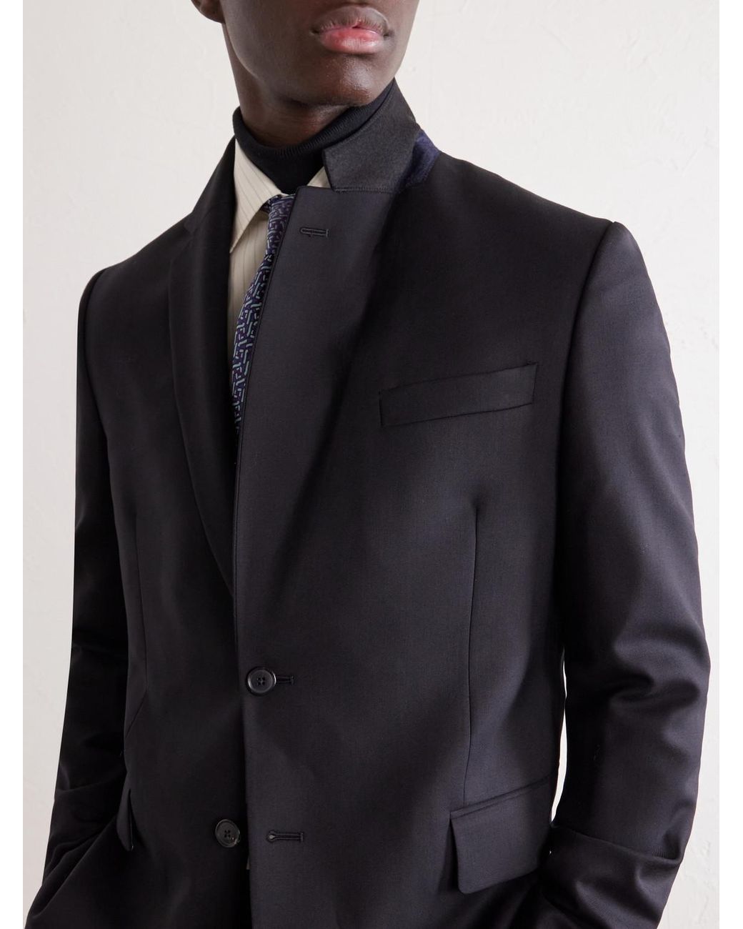 Paul Smith Blue Wool-Twill Suit Jacket for men