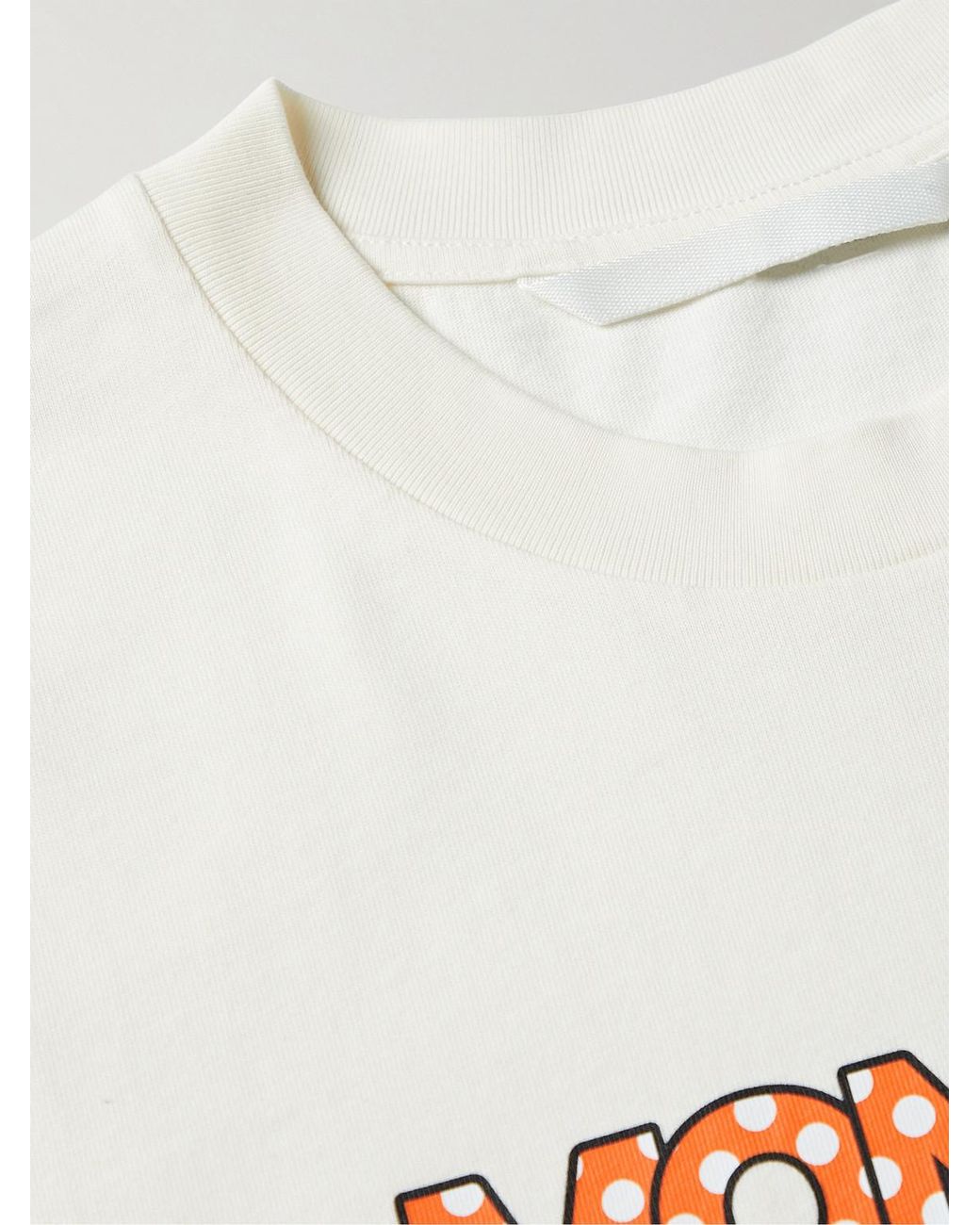 Moncler Genius White 2 Moncler 1952 Logo-Print Cotton-Jersey T-Shirt for men