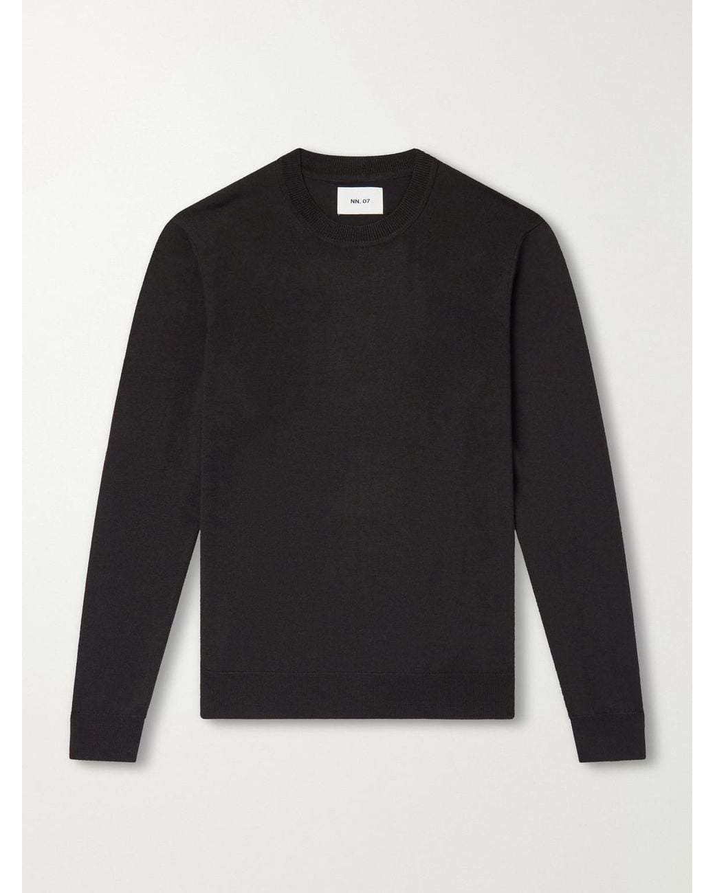 NN07 Black Ted 6605 Wool Sweater for men