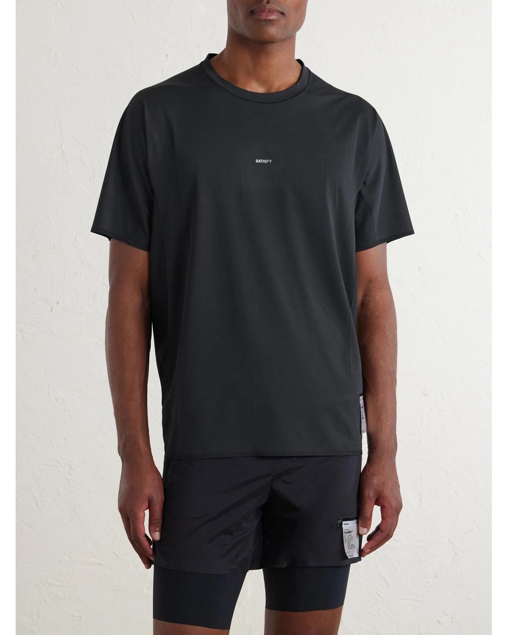 Satisfy Black Auralite Uv T-Shirt for men