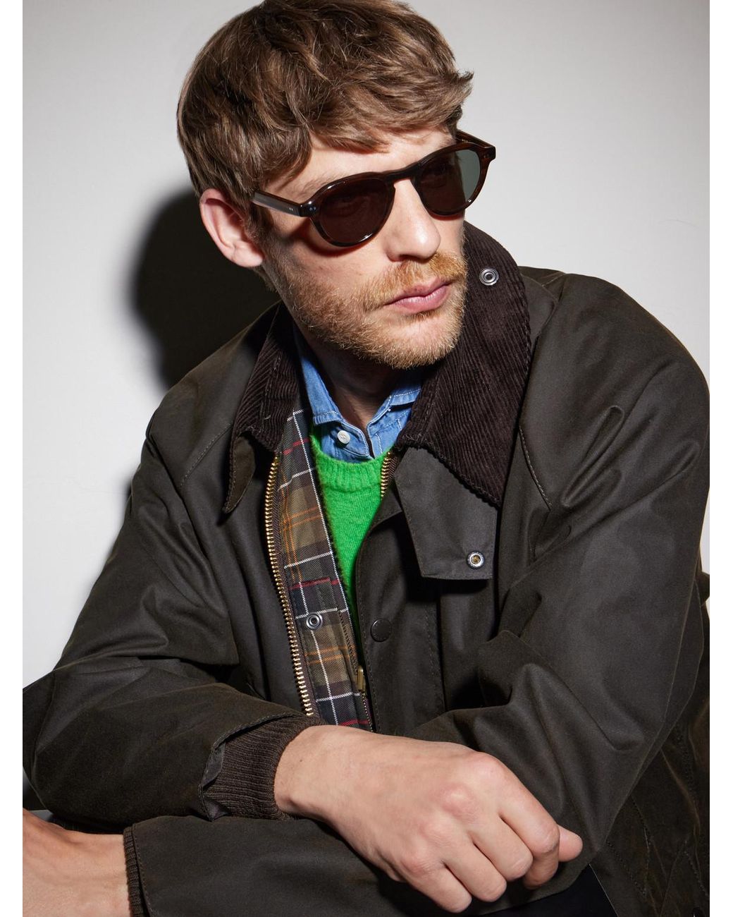 Garrett Leight Brown Mcnally Round-Frame Tortoiseshell Acetate Sunglasses for men