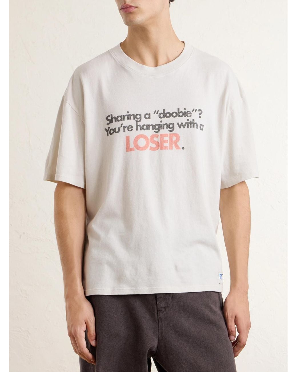 NAHMIAS White Psa Printed Cotton-Jersey T-Shirt for men