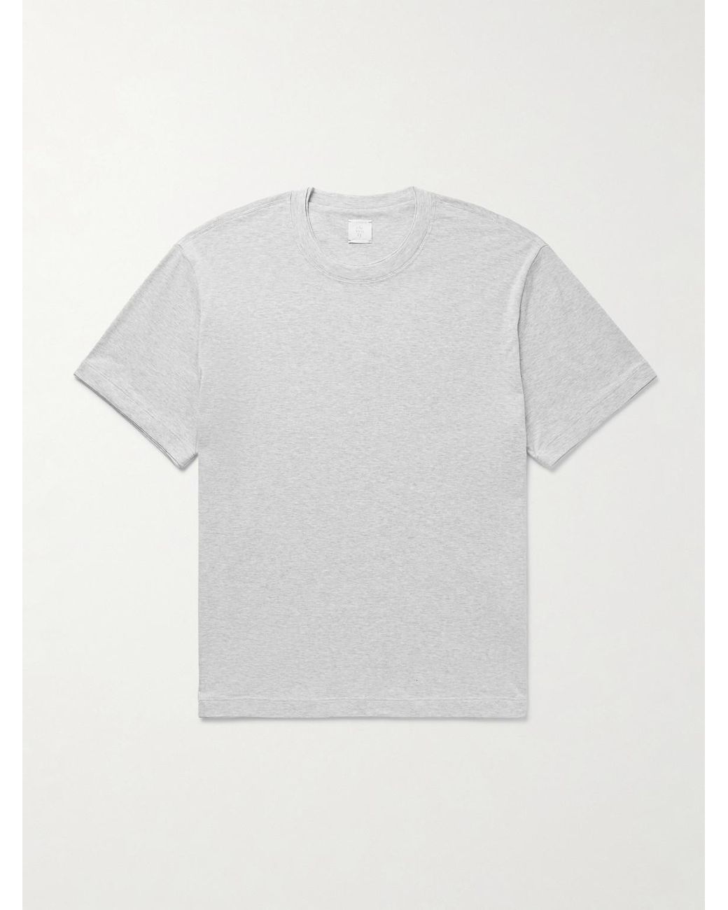 Eleventy White Cotton And Modal-Blend Jersey T-Shirt for men