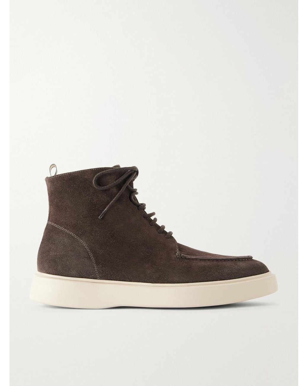 Officine Creative Brown Frame 004 Suede Lace-Up Boots for men