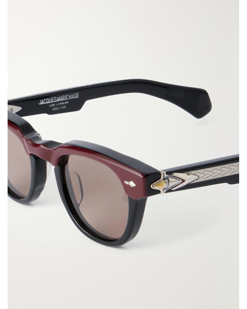 Jacques Marie Mage Brown Wahkan D-Frame Two-Tone Acetate Sunglasses for men