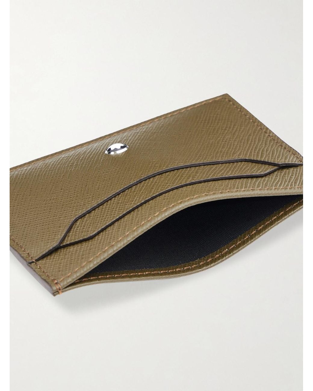 Montblanc Natural Sartorial Cross-Grain Leather Cardholder for men